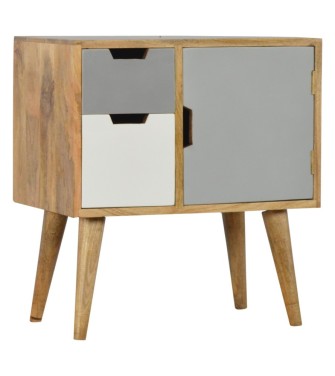 Grey and White Painted Cabinet