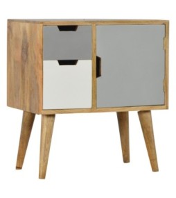 Grey and White Painted Cabinet