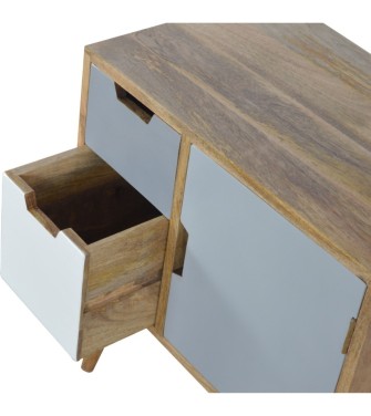 Grey and White Painted Cabinet