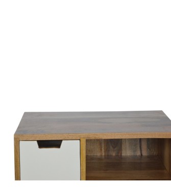 Grey and White Drawer Cabinet