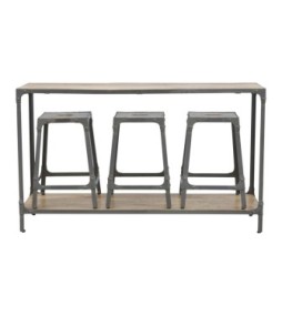 Hallway Console with 3 Stools