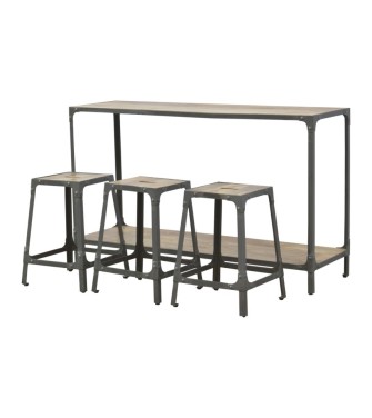 Hallway Console with 3 Stools