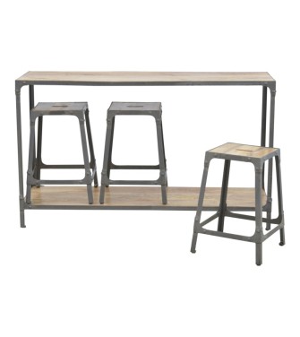 Hallway Console with 3 Stools