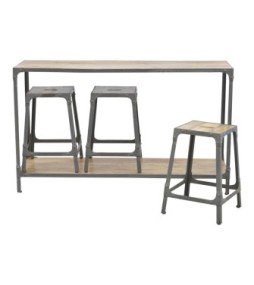 Hallway Console with 3 Stools