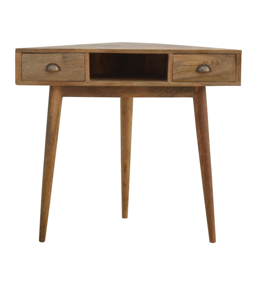 Bureau d'angle en bois massif