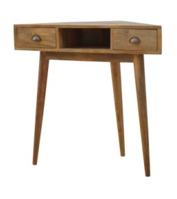 Bureau d'angle en bois massif