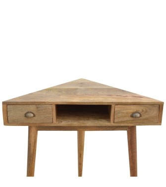 Bureau d'angle en bois massif