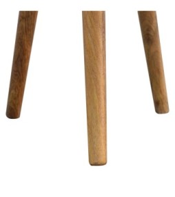 Bone Inlay Tripod Stool