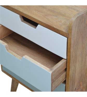 Table de chevet à dégradé vert