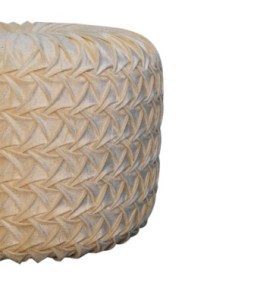 Pouf White Hart