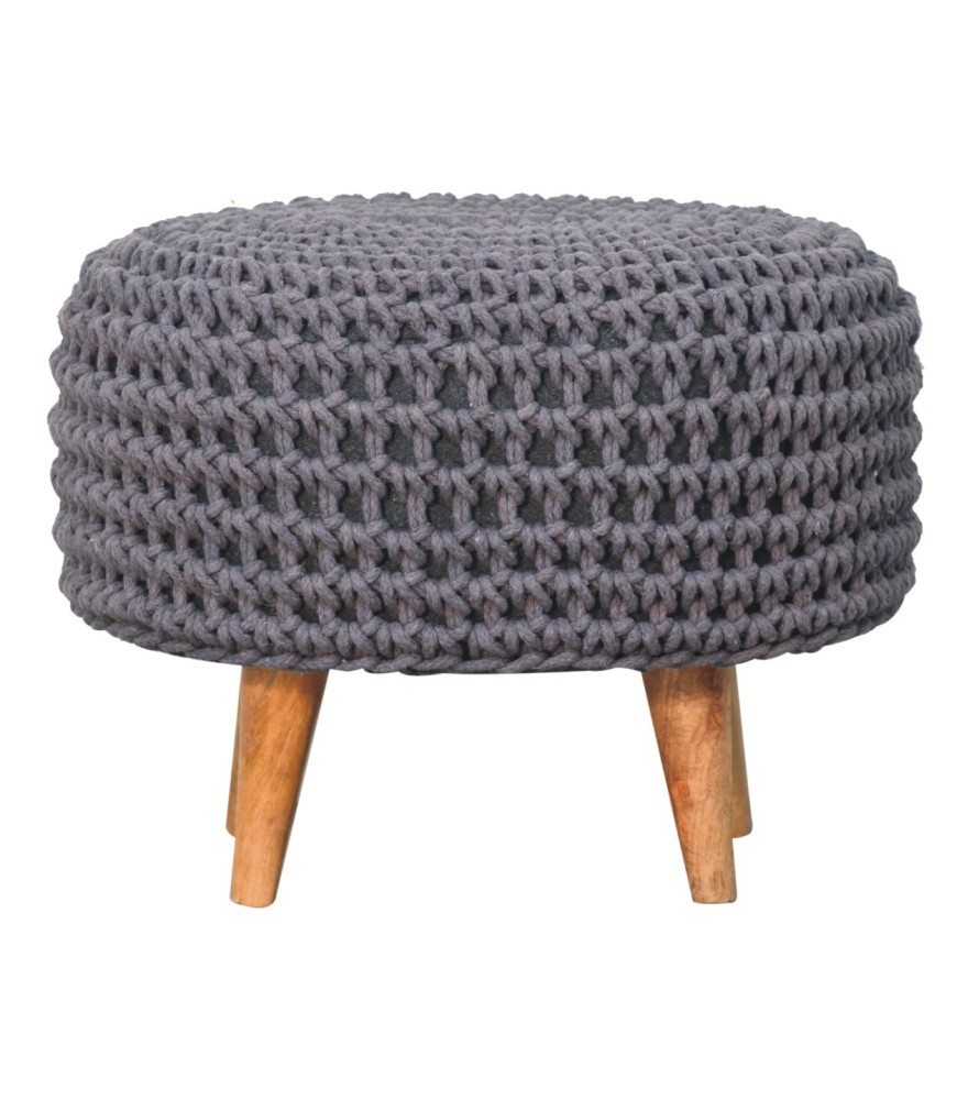 Repose-pieds oblong gris Keeva