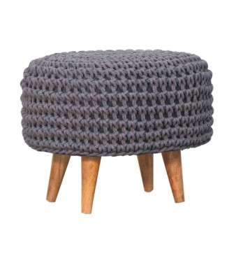 Repose-pieds oblong gris Keeva
