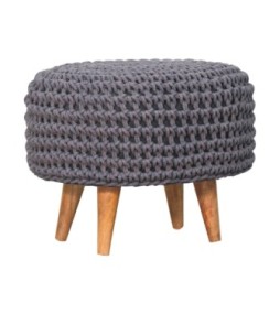 Repose-pieds oblong gris Keeva
