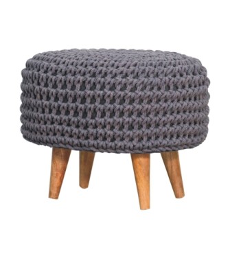 Repose-pieds oblong gris Keeva
