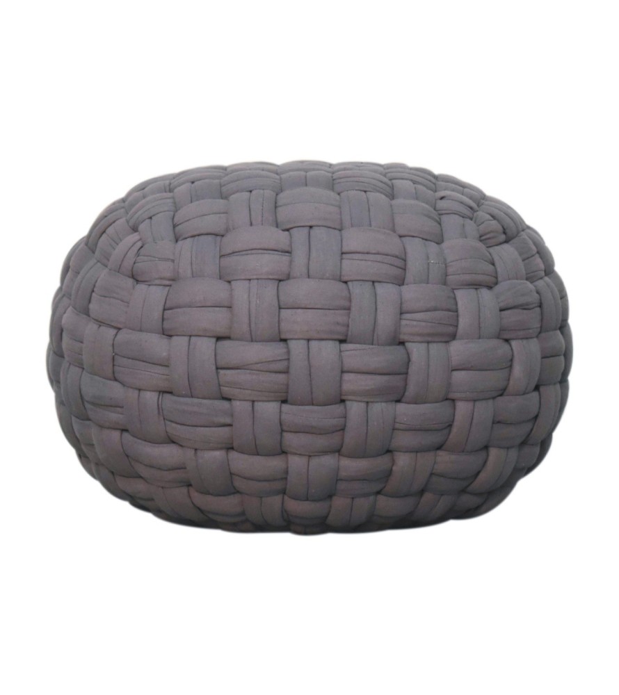 Pouf Tube Gris