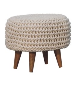 Repose-pieds oblong blanc Keeva
