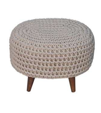 Repose-pieds oblong blanc Keeva