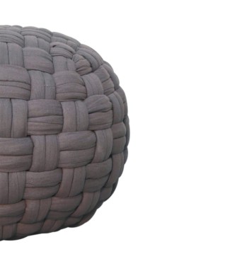 Pouf Tube Gris