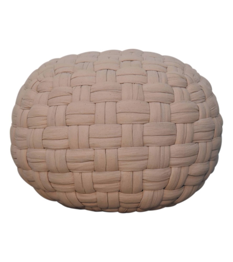 Tube Pouffe Cream