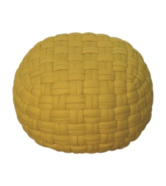 Mustard Tube Pouffe