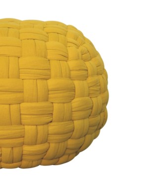 Mustard Tube Pouffe