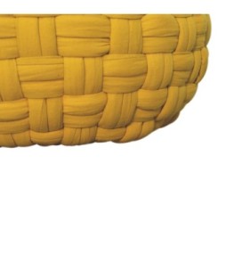 Mustard Tube Pouffe