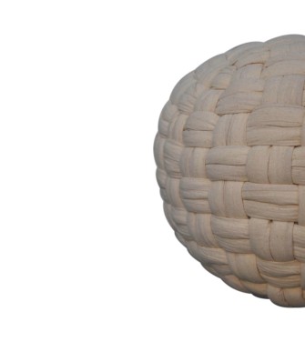 Pouf tubulaire blanc