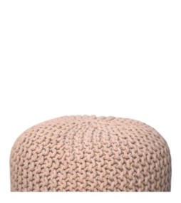 Repose-pieds rond beige Keeva