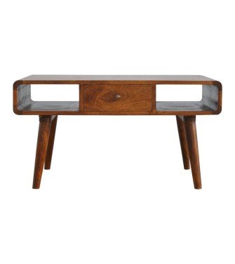 Curved Chestnut Coffee Table