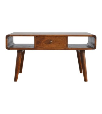 Curved Chestnut Coffee Table