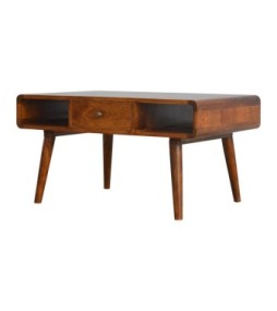 Curved Chestnut Coffee Table