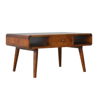 Curved Chestnut Coffee Table