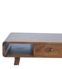 Curved Chestnut Coffee Table