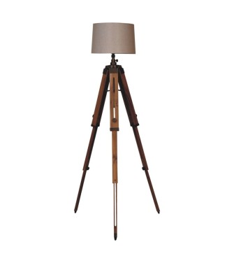 Wooden Tripod Lamp