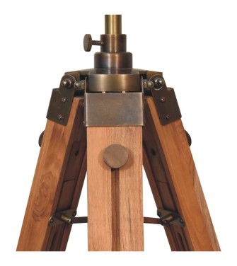 Wooden Tripod Lamp