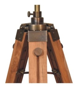 Wooden Tripod Lamp