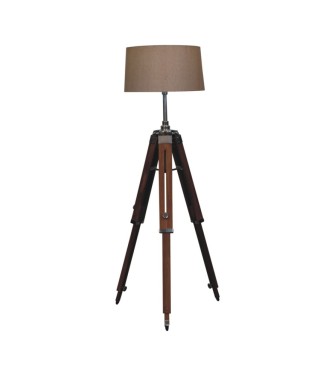 Lampadaire trépied en bois