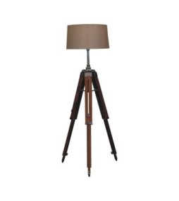 Lampadaire trépied en bois