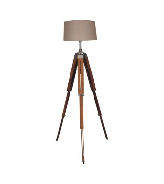 Lampadaire trépied en bois