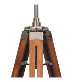 Lampadaire trépied en bois