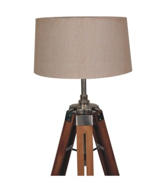 Lampadaire trépied en bois