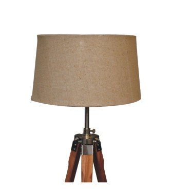 Lampadaire trépied fixe chromé