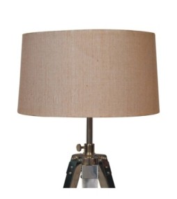 Lampadaire trépied chromé