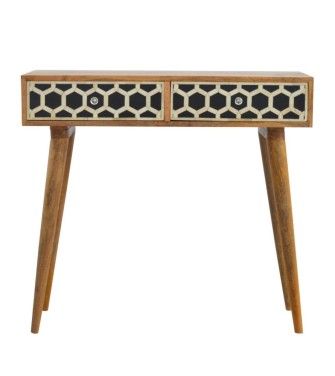 Bone Inlay Console Table