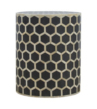 Bone Inlay Occasional Stool