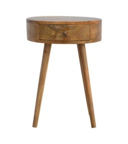Table de chevet circulaire de forme nordique