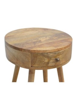 Table de chevet circulaire de forme nordique