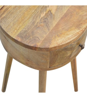 Table de chevet circulaire de forme nordique