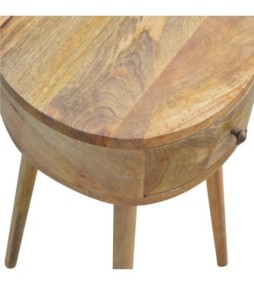 Table de chevet circulaire de forme nordique