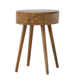 Table de chevet circulaire de forme nordique